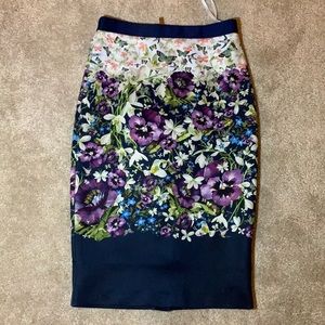 Ted Baker London floral skirt
